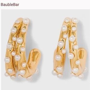 SugarFix By BaubleBar Double strand small hoop earrings